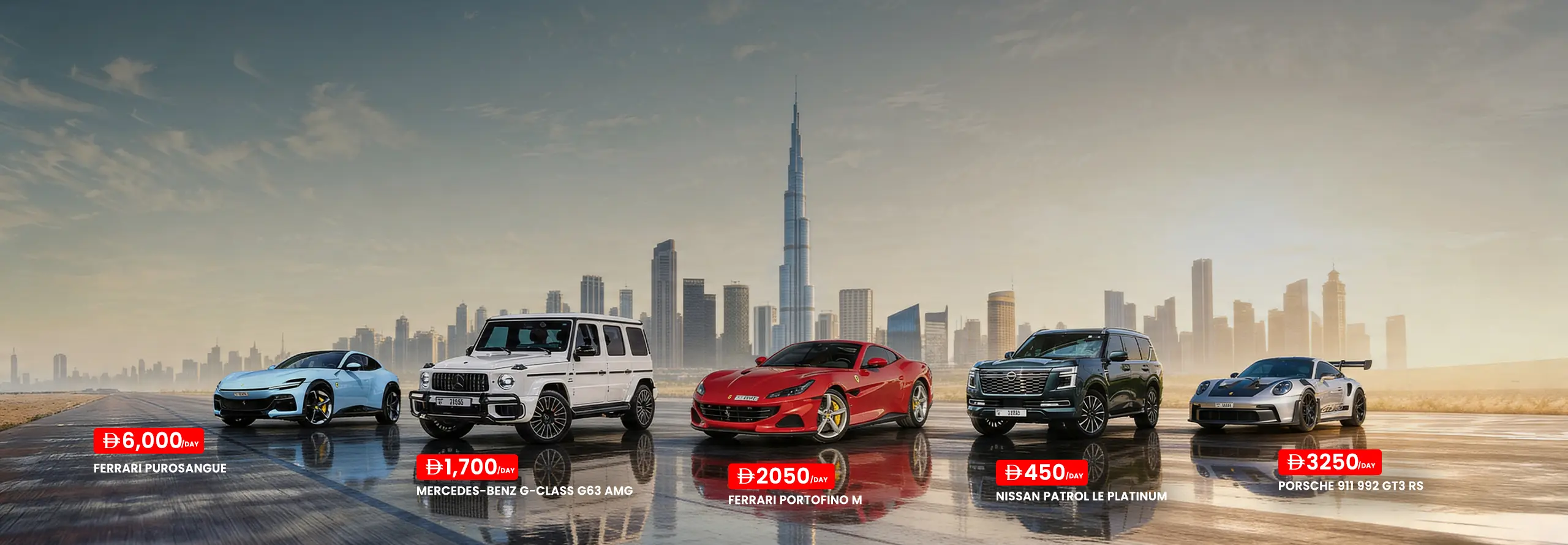 POF Rental Fleet Of Luxury Cars Dubai
